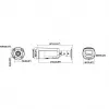 Hikvision DS-2CD2T126G3-IS2UY/SL(2.8)eF 12MP AcuSense Bullet IP-kaamera välkvalgusega, helihoiatusega, 2.8mm objektiiviga, must