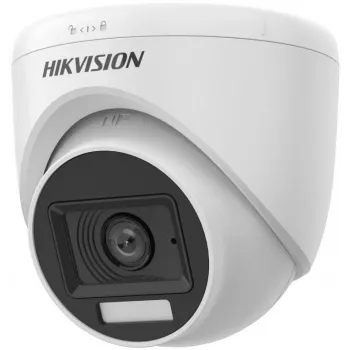 Hikvision DS-2CE76K0T-LPFS(2.8mm) 3K Turret Camera with Smart Hybrid Light and Audio, Indoor, Fixed Focal