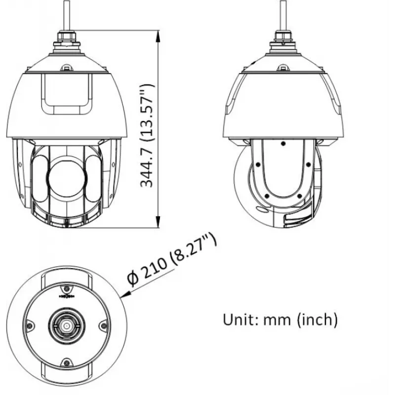 Hikvision DS-2DE5425IWG1-E 4MP 25x IR väljas PTZ-kupliga IP-kaamera (2560 x 1440, IP66, PoE+)
