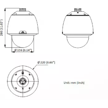 Hikvision DS-2DE5432WG1-E 4MP PTZ kuppel IP turvakaamera, 32x optiline suum, 150m IR, PoE+