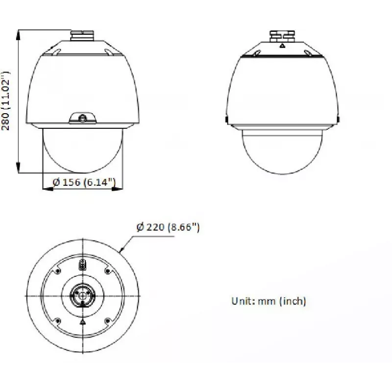 Hikvision DS-2DE5432WG1-E 4MP PTZ kuppel IP turvakaamera, 32x optiline suum, 150m IR, PoE+
