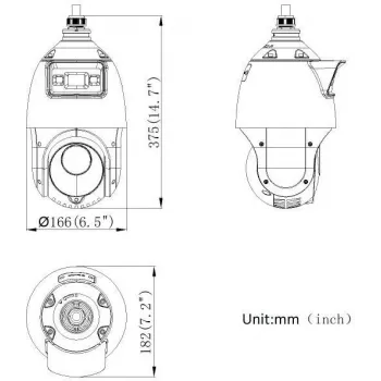 Hikvision DS-2SE4C425MWG-E(14F0) PL 4MP PanoVu kahe objektiiviga PTZ-kaamera AcuSense ja ColorVu tehnoloogiaga