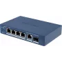 Hikvision DS-3E1506P-EI/M-4P1T1F(O-STD) Unmanaged Switch with 4-Port PoE+, 1 Gigabit RJ45 and 1 SFP Uplink