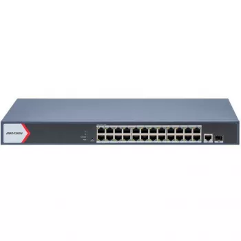 Hikvision DS-3E1526P-EIV2 26-porti Gigabit PoE+ hallatav lüliti 2 SFP üleslingiga (370W eelarve)