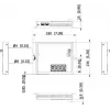Hikvision DS-3T1510P-SI-FLT(O-STD) 10-pordine tööstuslik nutikas hallatav PoE+ kommutaator 8 Gigabit PoE+ pordi ja 2 SFP-ga, 120W eelarve, DIN-liist, ilma toiteallikata
