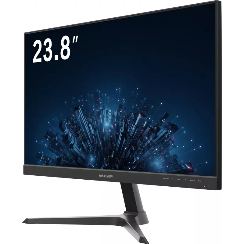 Hikvision DS-D5224F3-1V0SV/D 23.8-tolline IPS Full HD monitor HDMI ja VGA-ga, kitsa raamiga, kallutatav