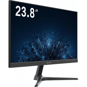 Hikvision DS-D5224F3-1V0SV/D 23.8-tolline IPS Full HD monitor HDMI ja VGA-ga, kitsa raamiga, kallutatav