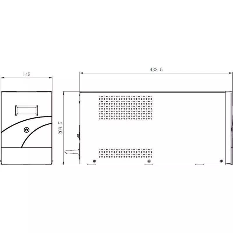 Hikvision DS-UPS3000-R(O-STD)/EU 3000 VA 2400 W online topeltmuundusega rackmount UPS (2U)