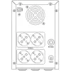 Hikvision DS-UPS3000-R(O-STD)/EU 3000 VA 2400 W online topeltmuundusega rackmount UPS (2U)