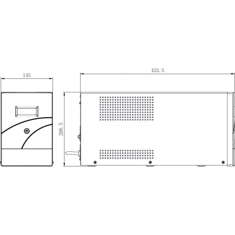 Hikvision DS-UPS3000-R(O-STD)/EU 3000 VA 2400 W online topeltmuundusega rackmount UPS (2U)