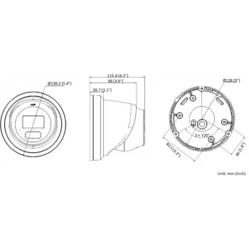 Hikvision Pro Series AcuSense DS-2CD2366G2H-IU(2.8MM) 6 MP turret IP turvakaamera, välistingimustesse, 3200 x 1800 pikslit, lakke/seinale