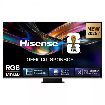 HISENSE 65UR9DS 65-tolline 4K UHD RGB MiniLED Smart TV, 170Hz, 6ms, HDR, WiFi, Bluetooth, Must/Hall