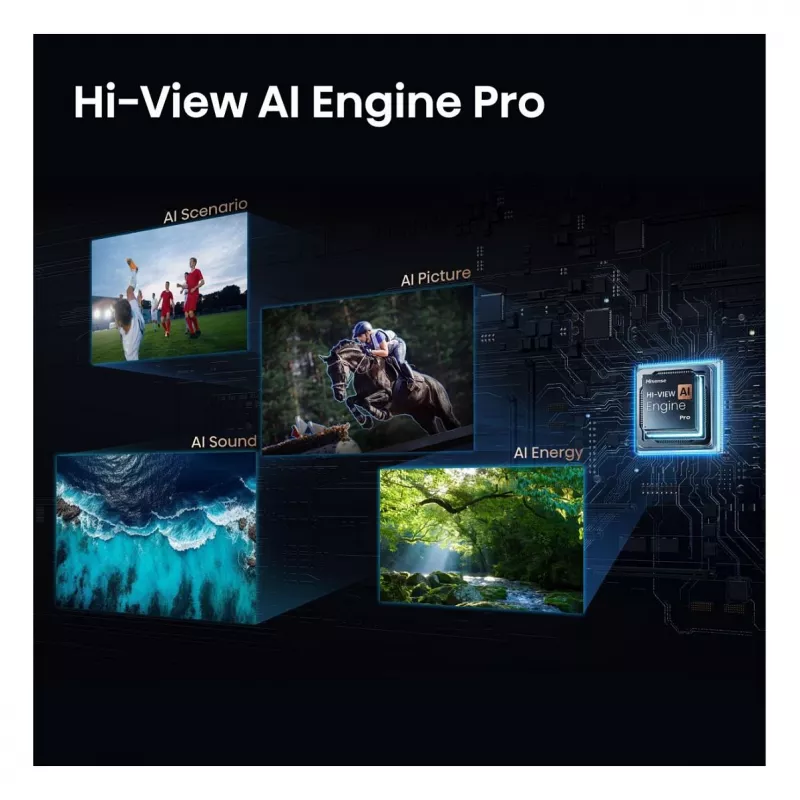 HISENSE 75 tolli 4K Ultra HD Smart TV (DLED, VIDAA U5.0, HDR10, Dolby Vision, 60Hz, 8ms, 3 HDMI, 2 USB, LAN, Wi-Fi, Bluetooth, VESA 400x400, 25.5kg)