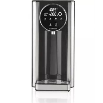 HNC HWS 8731 Elektriline veekeetja temperatuuri reguleerimisega, 1,7 L, 2200 W, klaas ja roostevaba teras, soojashoidmine, sinine LED, 360° alus