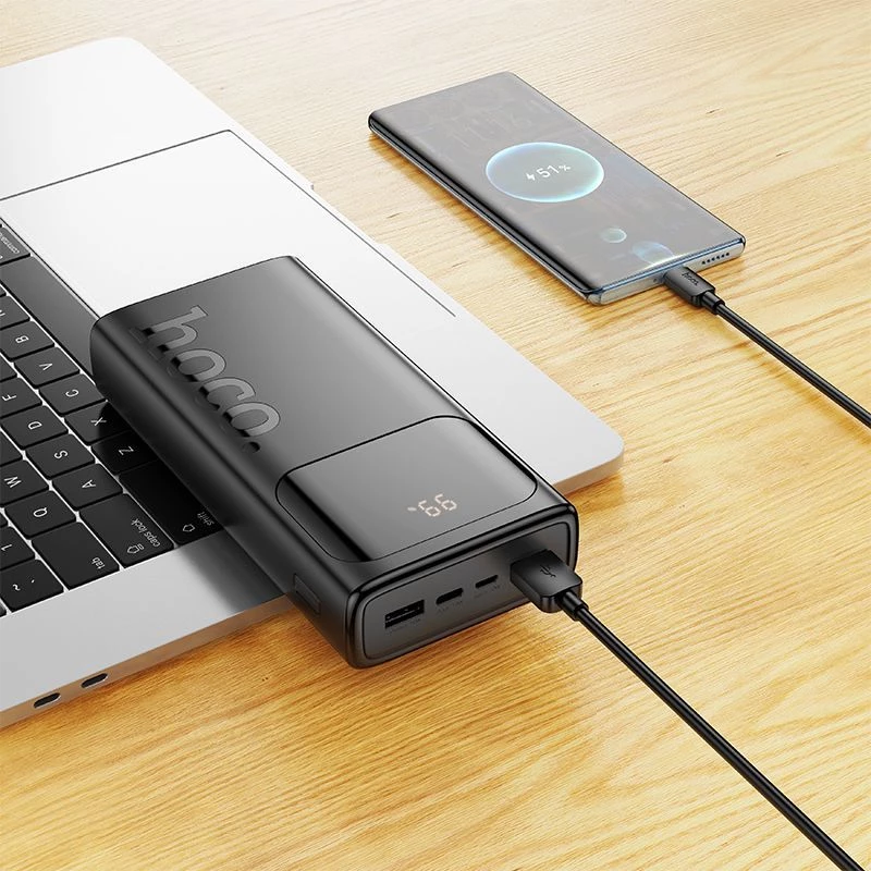 Hoco J144A Hymn Power Bank 30000mAh Must