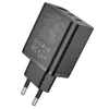 Hoco N50 Scenery PD45W (2C1A) Laadija EU-pistikuga Must