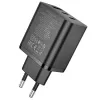 Hoco N51 Scenery PD65W (2C1A) GaN Charger EU Plug Black