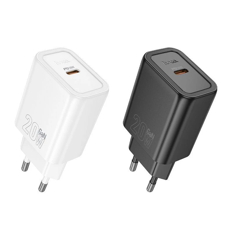 Hoco N60 Gentle Single Port PD20W Laadija (EU) Valge