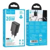 Hoco N61 Gentle PD20W+QC3.0 laadija (EL) Must