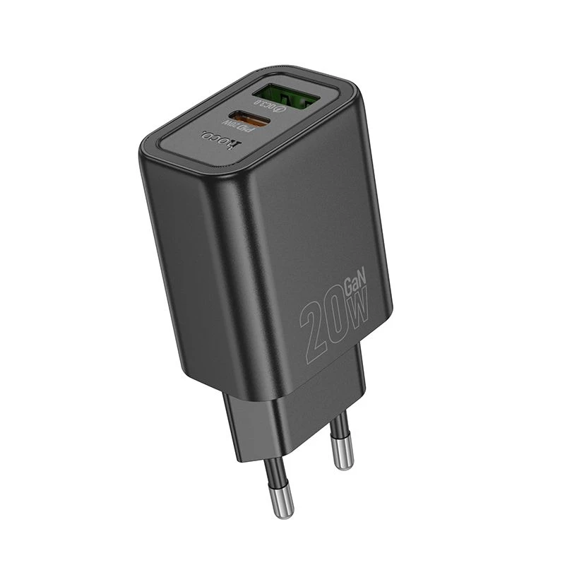 Hoco N61 Gentle PD20W+QC3.0 laadija (EL) Must