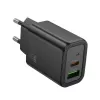 Hoco N63 Gentle PD30W+QC3.0 Laadija (EL) Must