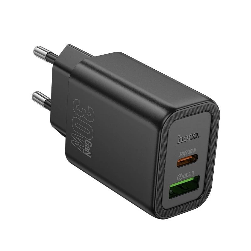 Hoco N63 Gentle PD30W+QC3.0 Laadija (EL) Must