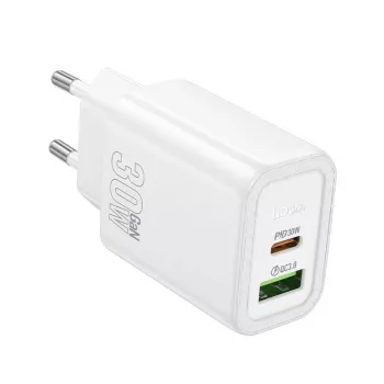 Hoco N63 Gentle PD30W+QC3.0 laadija (EL) Valge