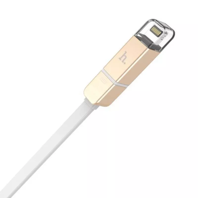 Hoco Universal UCL01 Multifunktsiooniline Apple + Micro USB kaabel, kuldne, 1m