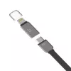 Hoco Universal UCL01 Multifunktsionaalne Apple + Micro USB kaabel, hõbedane, 1,2 m