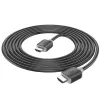 Hoco US08 HDMI 2.0 kaabel 3m must 4K HDR kullatud