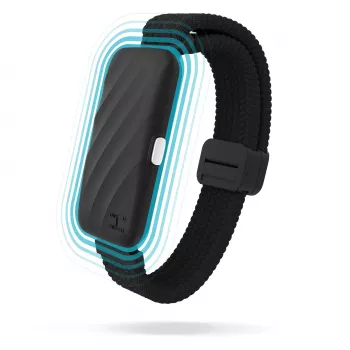HoMedics SS-WB100BL-WW WakeBand – Sinu vaikne äratuskell, sinine – kantav vibratsioonialarm ja treeningujälgija