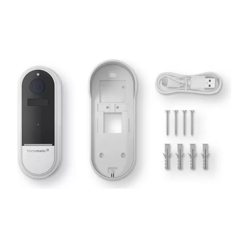 Homematic IP videoukselinkell HmIP-CODB, 3 MP, Wi-Fi, valge