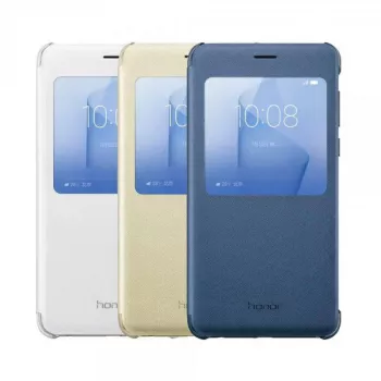 HONOR 8 Smart Cover Gold - Flip Case with Smart Window