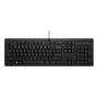 HP 125 G2 USB juhtmega klaviatuur - täissuuruses QWERTY, membraan, numbriklahvistik, must