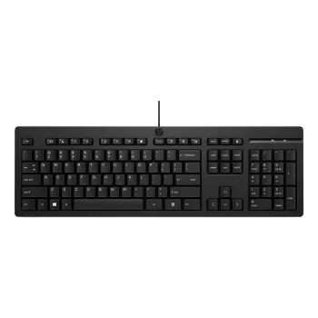HP 125 G2 juhtmega klaviatuur - täissuuruses - USB - must - QWERTY International