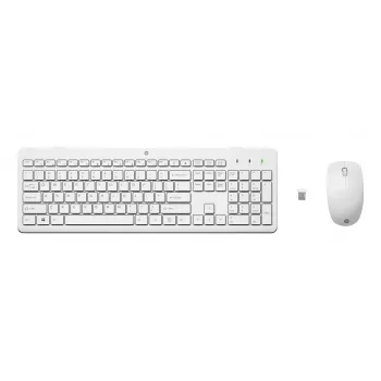 HP 230 juhtmeta hiire ja klaviatuuri komplekt - must - QWERTY täissuuruses - RF 2,4 GHz - optiline 1600 DPI - lekketakistusega