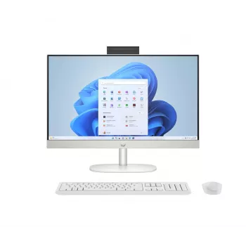 HP 24-cr0332nw AMD Ryzen 7 7730U 23,8 inch Full HD All-in-One PC, 16GB DDR4, 512GB SSD, Windows 11 Home, Wi-Fi 6, Valge