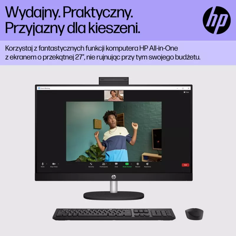 HP 27-cr0224nw Intel Core i5-1335U 27 tolli Full HD All-in-One arvuti, 16 GB DDR4, 512 GB SSD, FreeDOS, valge