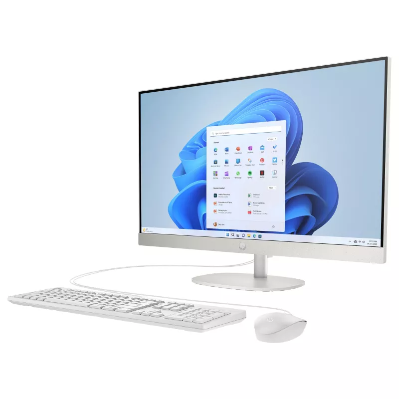 HP 27-cr0457ng All-in-One arvuti, 27-tolline FHD-ekraan, Intel Core i5-1335U, 8GB muutmälu, 512GB SSD, Windows 11 Home, valge