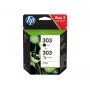 HP 303 Must/Tri-Color originaalne tindikassett 2-pakk