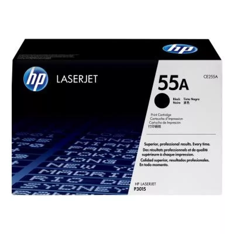 HP 55A Originaal toonerikassett, must (CE255A) - 6000 lehekülge