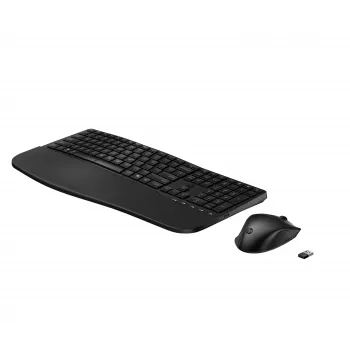 HP 685 Wireless Keyboard and Mouse Set - Dual Mode, 3-Zone Layout, Black