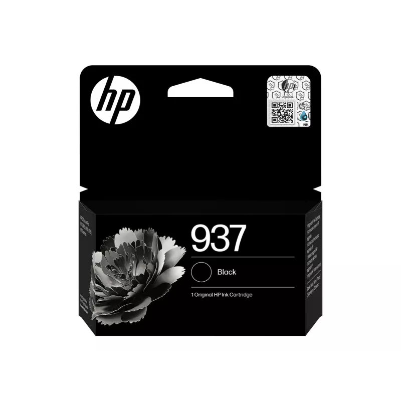 HP 937 Must originaal tindikassett (4S6W5NE#30B)