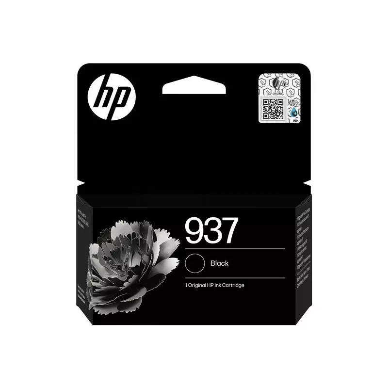 HP 937 Must originaal tindikassett (4S6W5NE#30B)