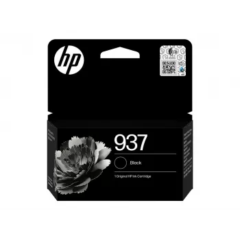 HP 937 must originaal tindikassett – pigmendipõhine, standardmahuga (4S6W5NE#LS3)