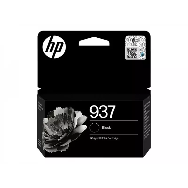 HP 937 must originaal tindikassett – pigmendipõhine, standardmahuga (4S6W5NE#LS3)