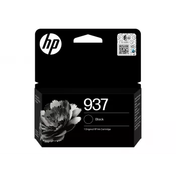 HP 937 must originaal tindikassett – pigmendipõhine, standardmahuga (4S6W5NE#LS3)