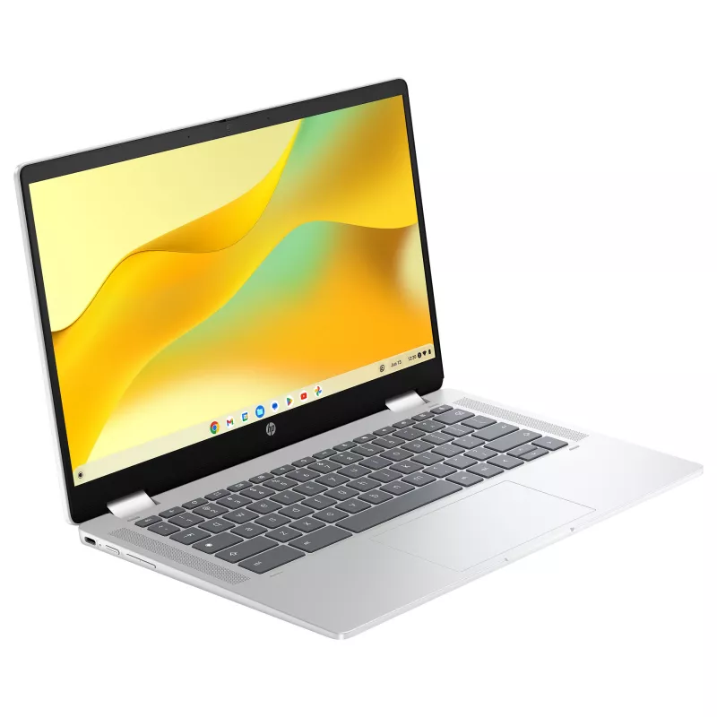 HP Chromebook x360 14b-cd0420ngx - 14 inch FHD IPS puuteekraaniga konverteeritav - Intel N200 - 8GB muutmälu - 128GB UFS - Chrome OS - hõbedane