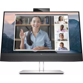 HP E24Mv G4 23,8 inch Full HD IPS monitor 5MP veebikaameraga, USB-C dokkimisjaamaga ja 65W toitega - must ja hõbedane 195122021795