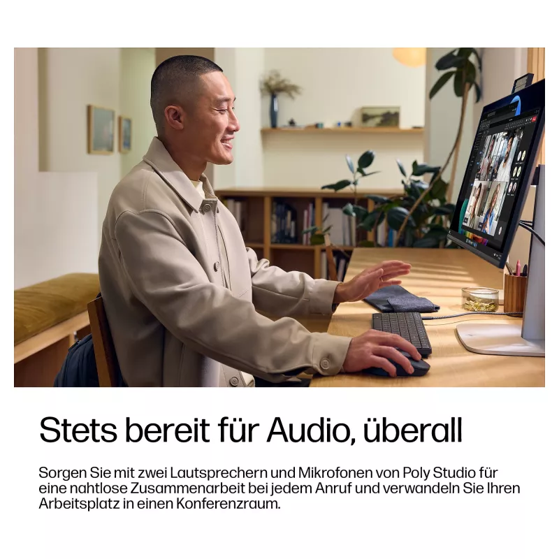 HP EliteBoard G1a Next Gen AI PC - AMD Ryzen 7 PRO 350, 32GB muutmälu, 1TB SSD, Windows 11 Pro, Wi-Fi 7, must